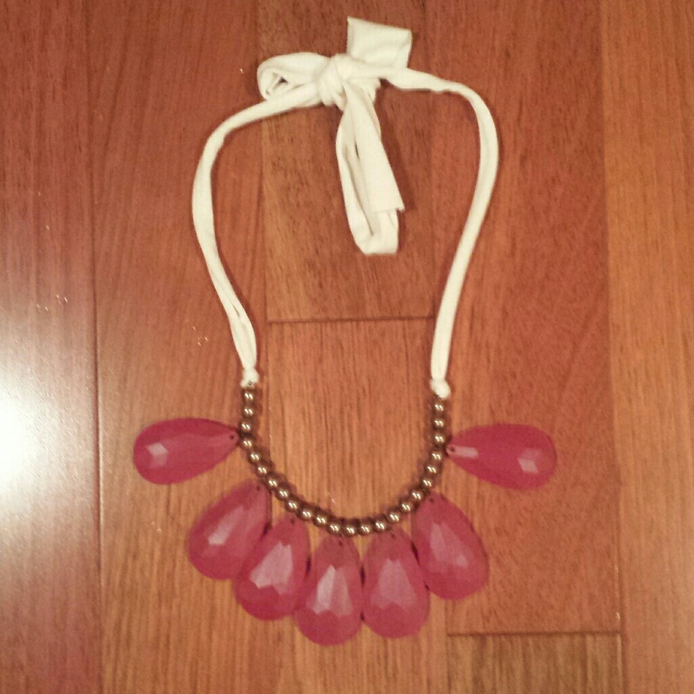 Burgundy statement necklace
